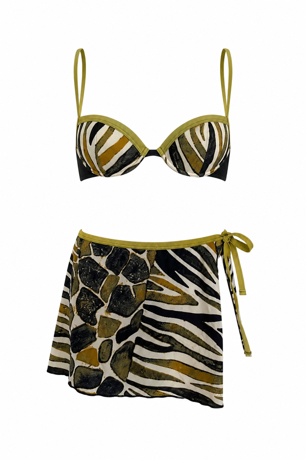 OFF LIMITS Animal Print Bikini Skirt Set