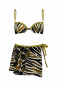 OFF LIMITS Animal Print Bikini Skirt Set