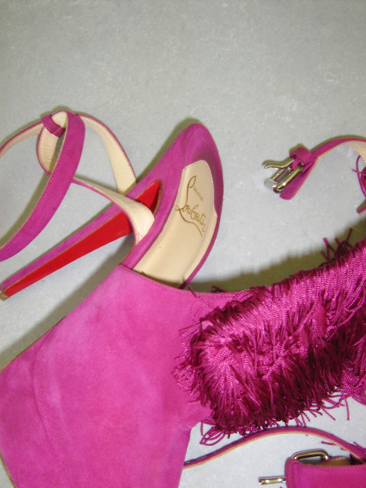 Christian Louboutin Fuchsia Change Of The Guard Heels