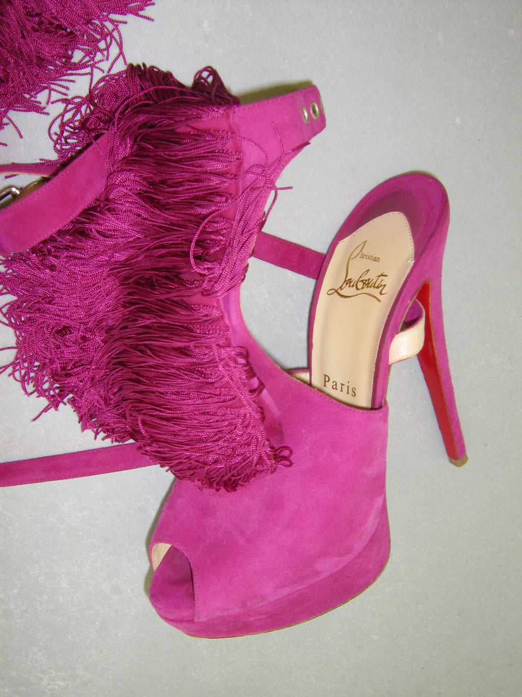 Christian Louboutin Fuchsia Change Of The Guard Heels