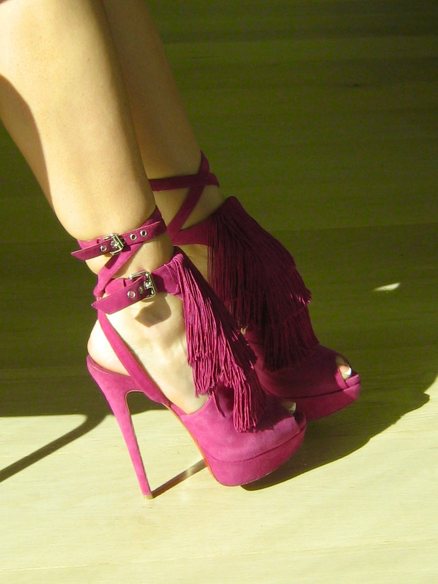 Christian Louboutin Fuchsia Change Of The Guard Heels