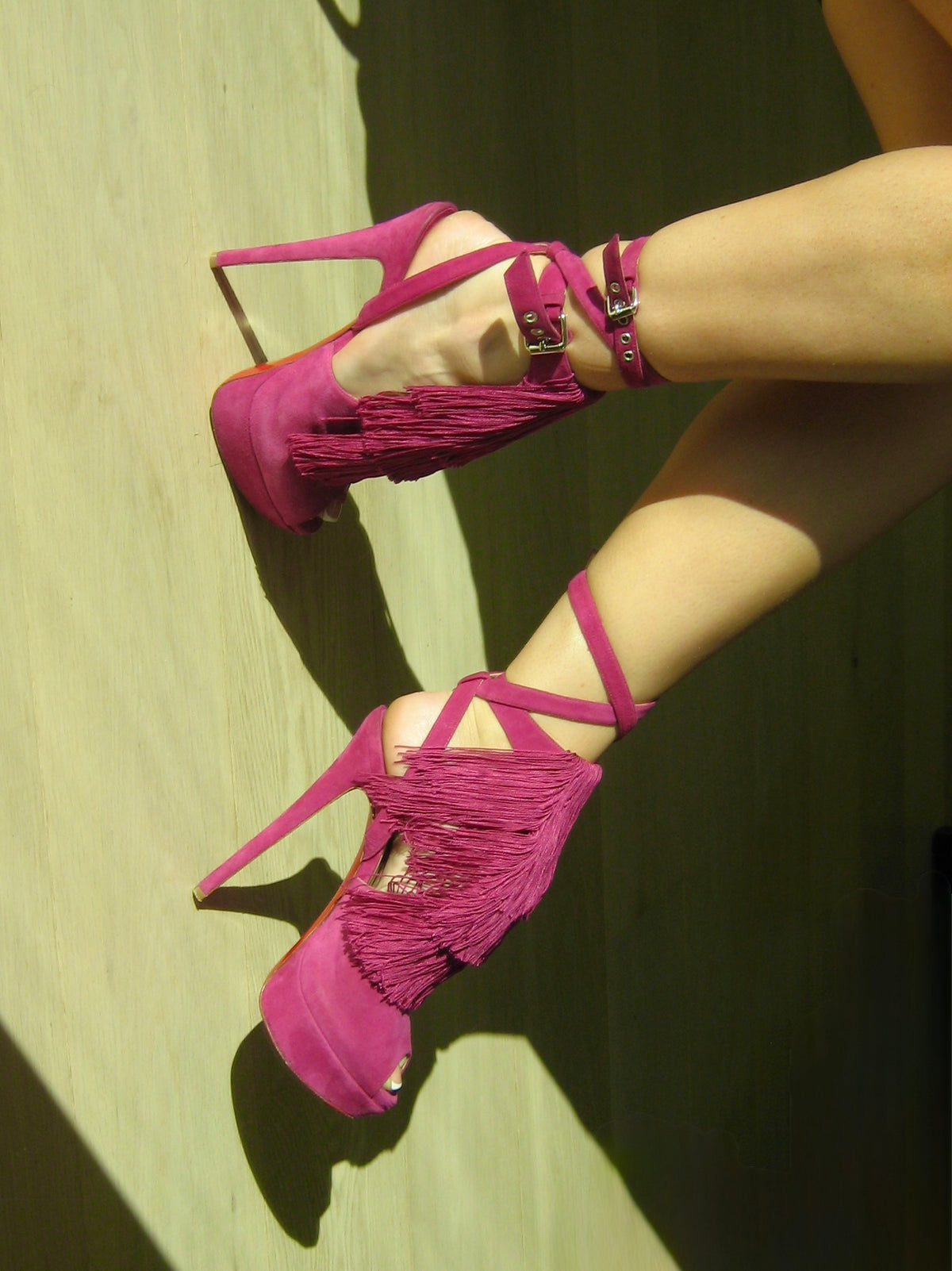 Christian Louboutin Fuchsia Change Of The Guard Heels