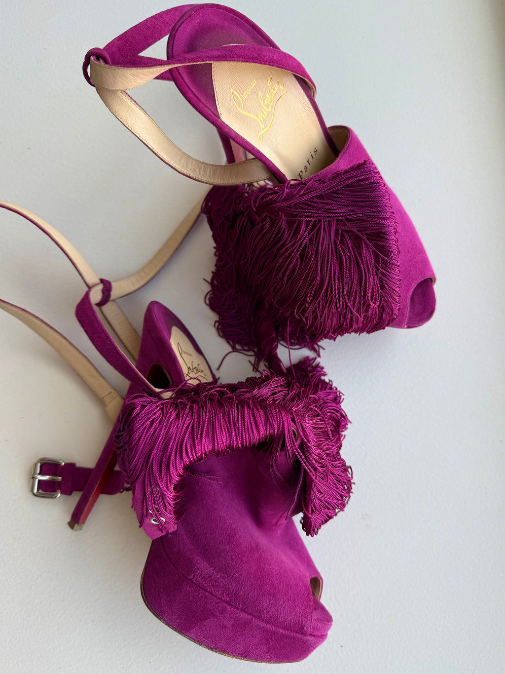 Christian Louboutin Fuchsia Change Of The Guard Heels