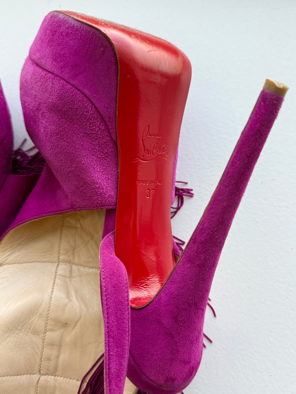 Christian Louboutin Fuchsia Change Of The Guard Heels