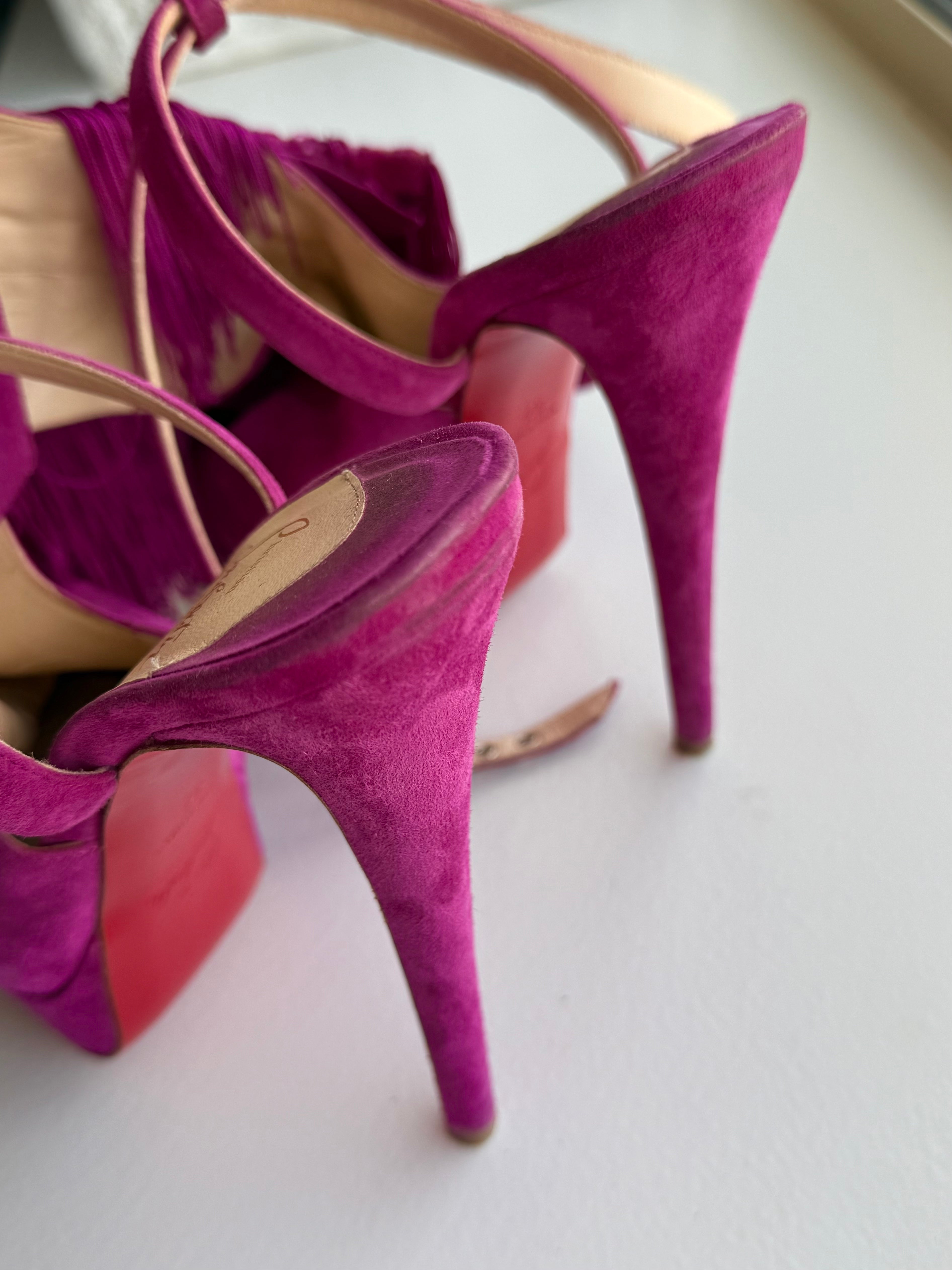 Christian Louboutin Fuchsia Change Of The Guard Heels