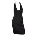 Dsquared2 Black Plunge Midi Dress