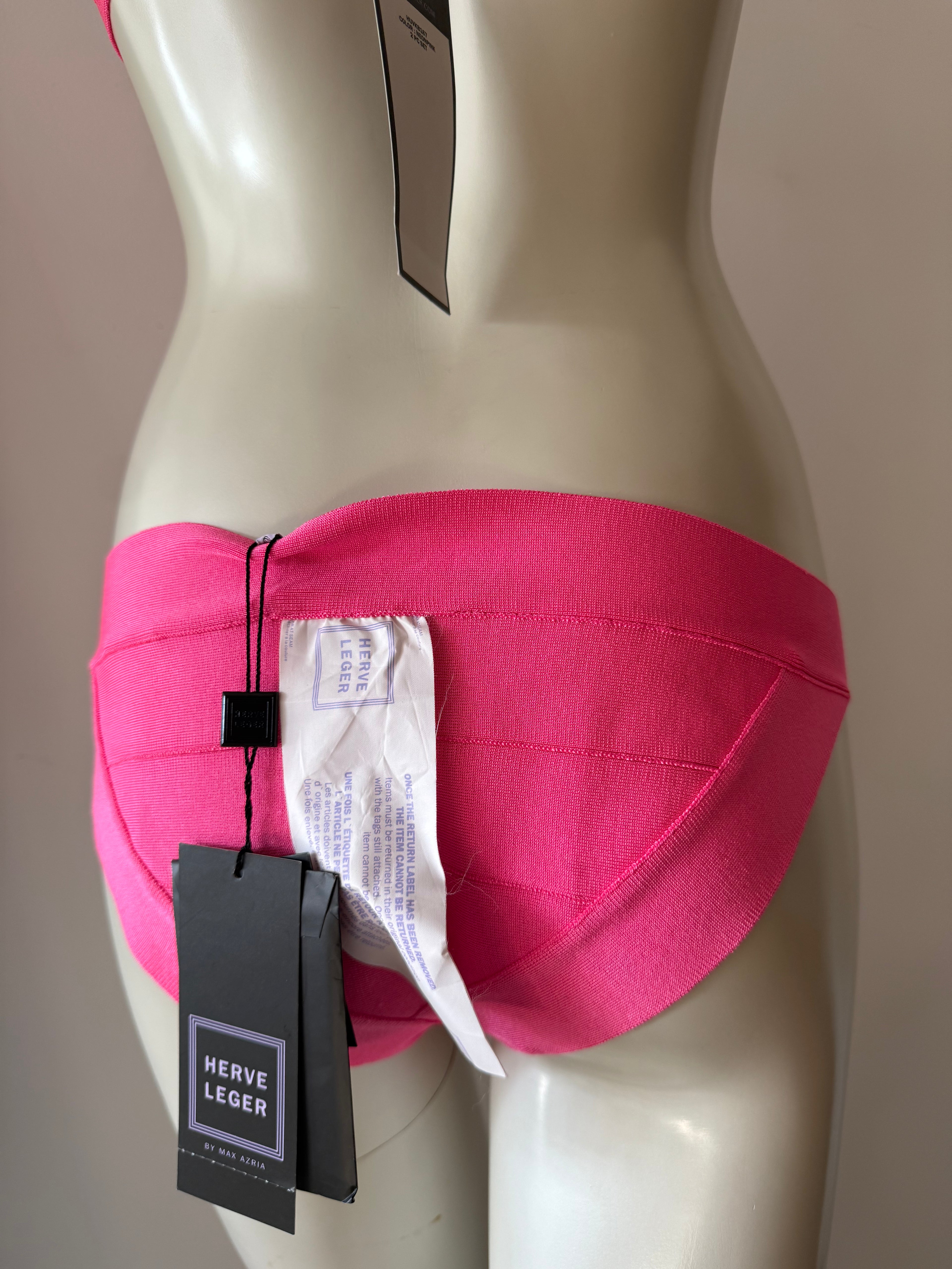 Herve Leger Neon Pink Bikini