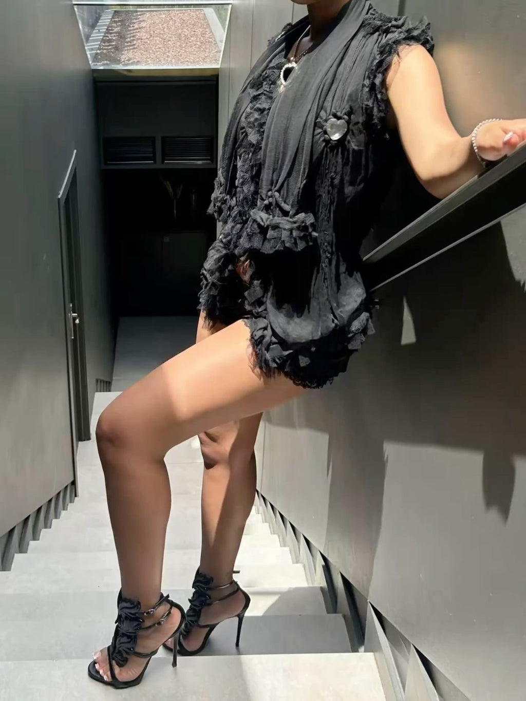 Giuseppe Zanotti Black Cruel Summer Heels