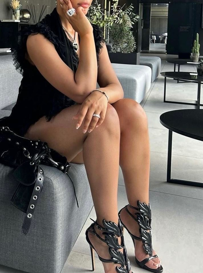Giuseppe Zanotti Black Cruel Summer Heels