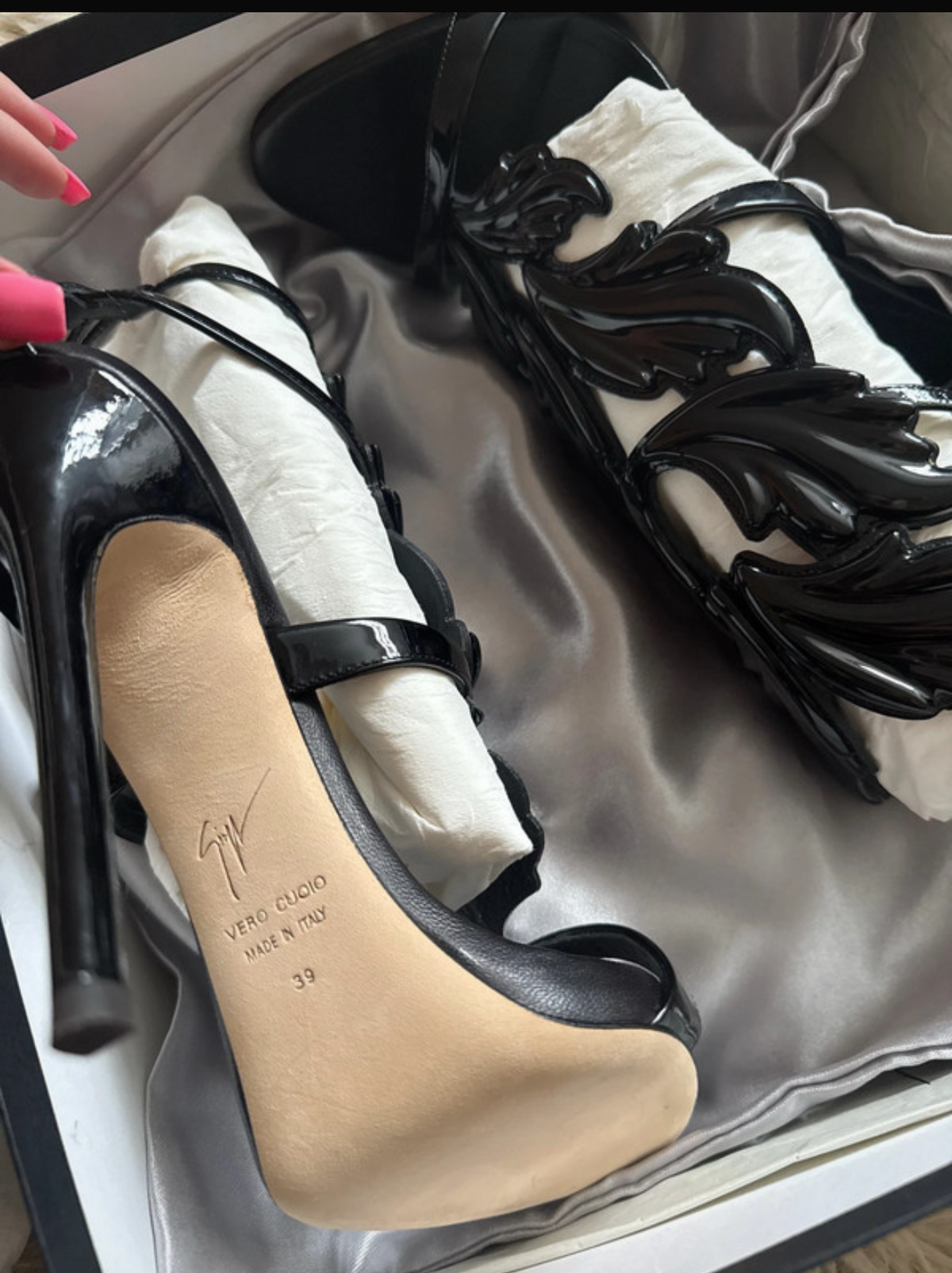Giuseppe Zanotti Black Cruel Summer Heels