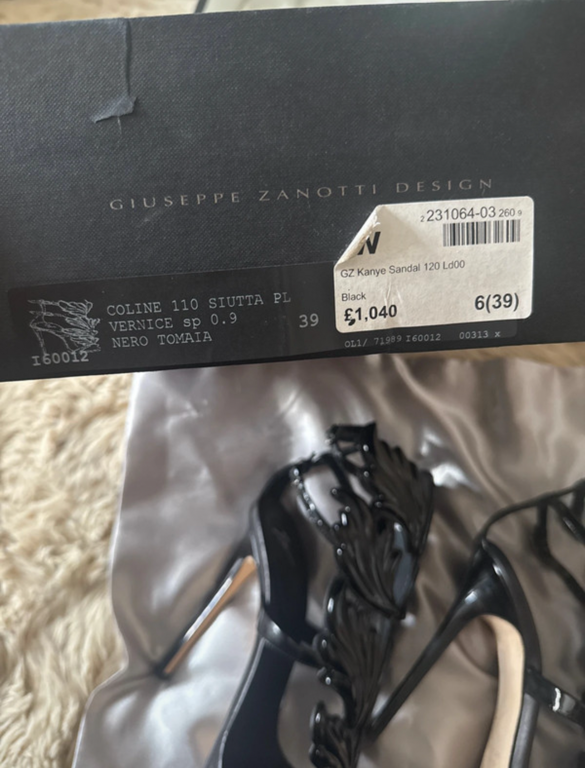 Giuseppe Zanotti Black Cruel Summer Heels
