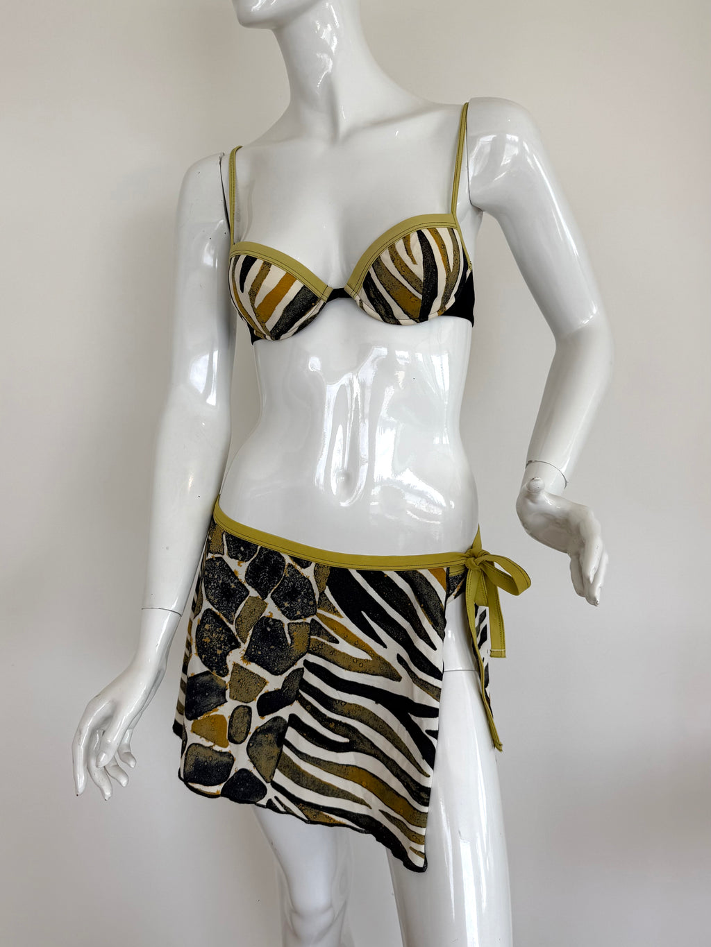 OFF LIMITS Animal Print Bikini Skirt Set