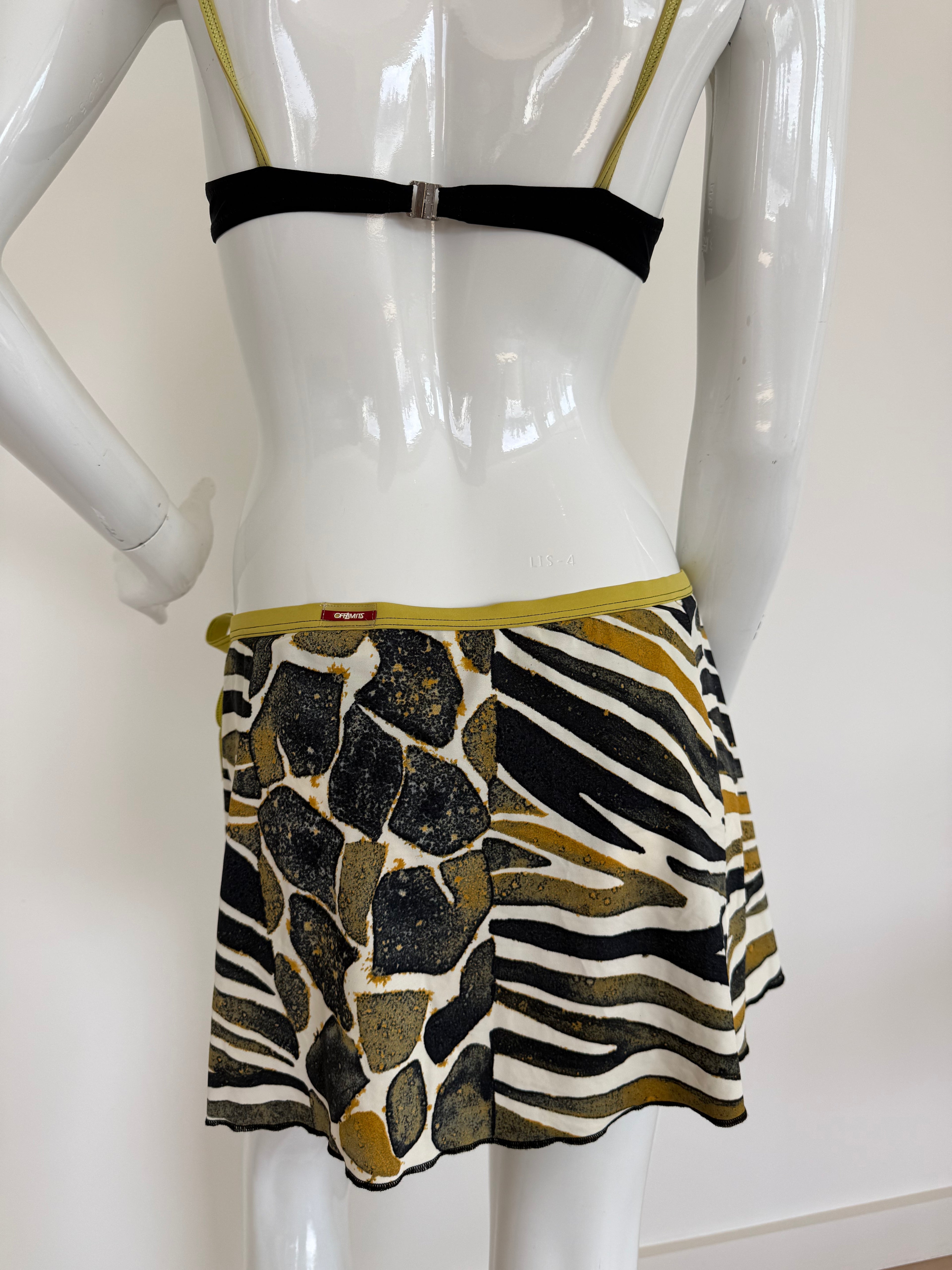 OFF LIMITS Animal Print Bikini Skirt Set