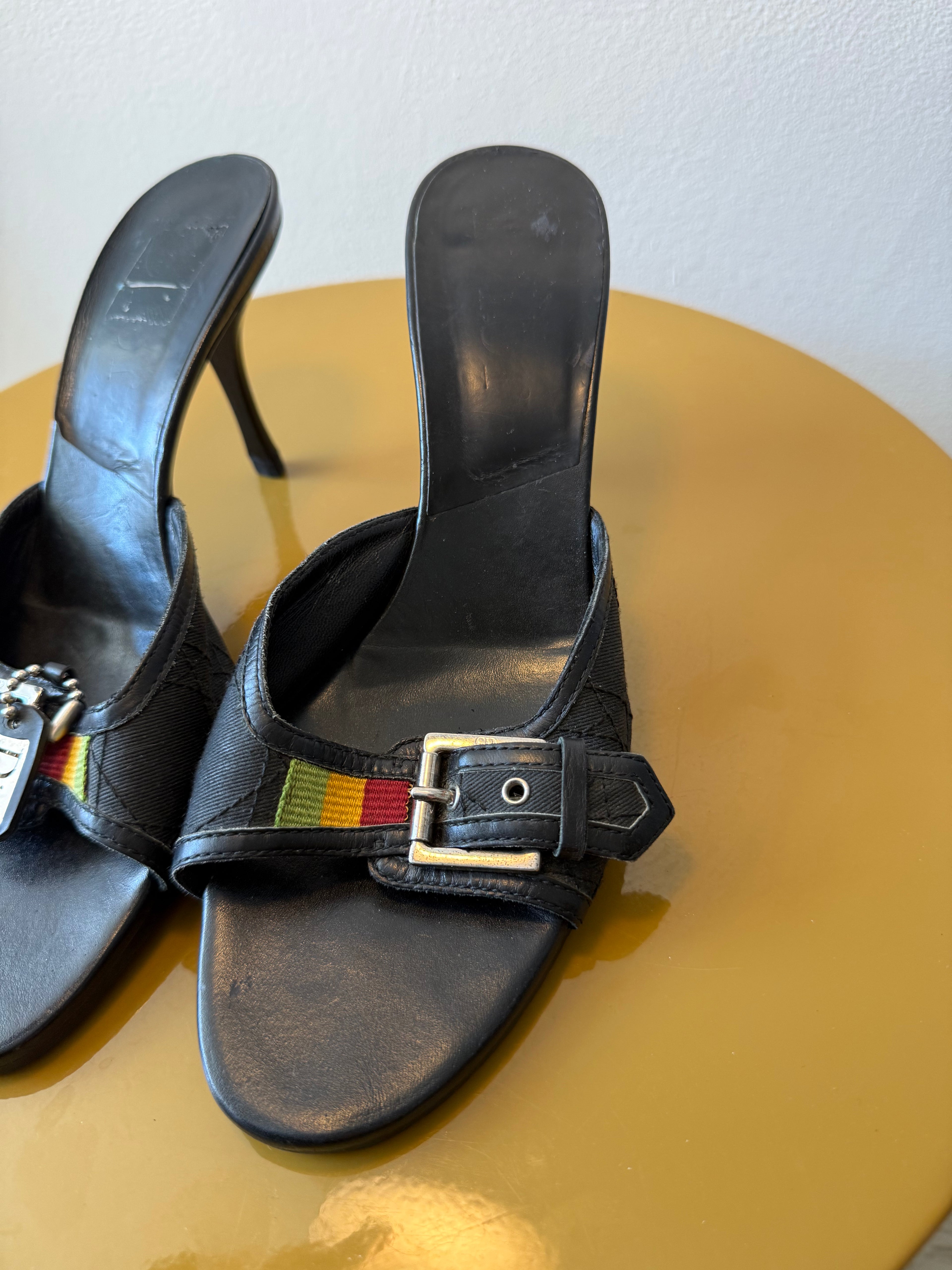 Dior Rasta Black Mules
