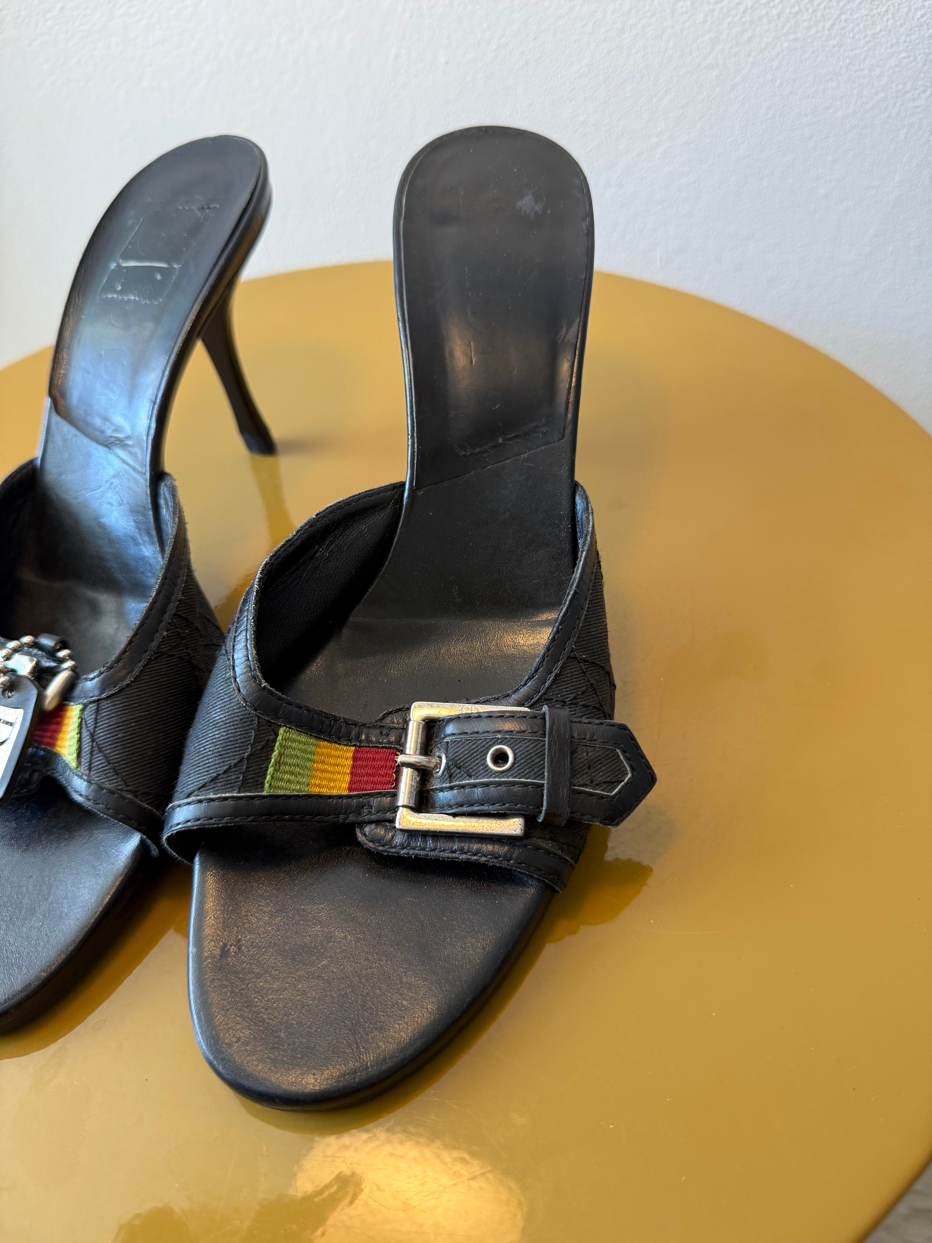 Dior Rasta Black Mules