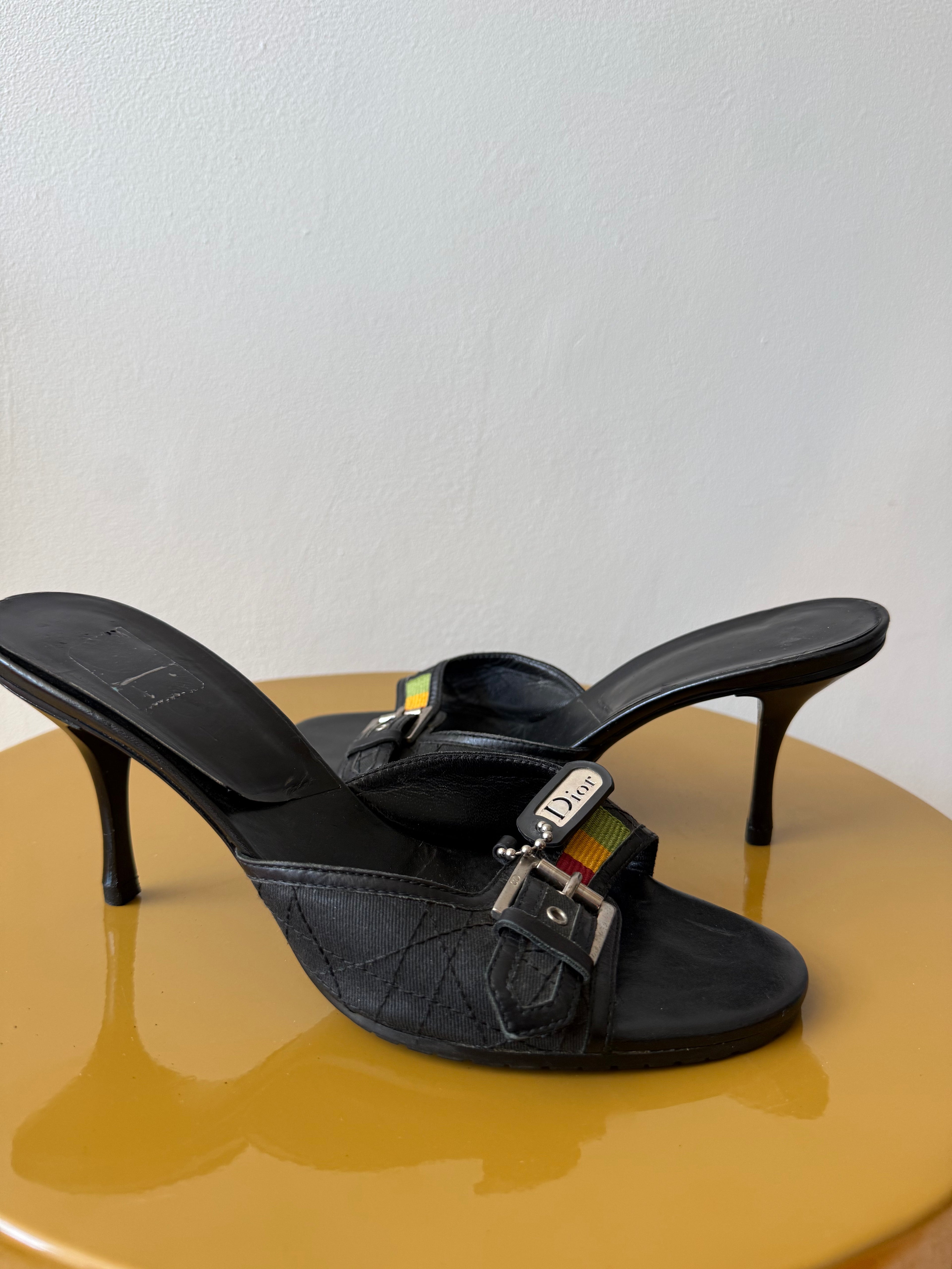 Dior Rasta Black Mules