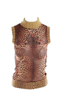 Jean Paul Gaultier 1998 Leopard Mesh Top