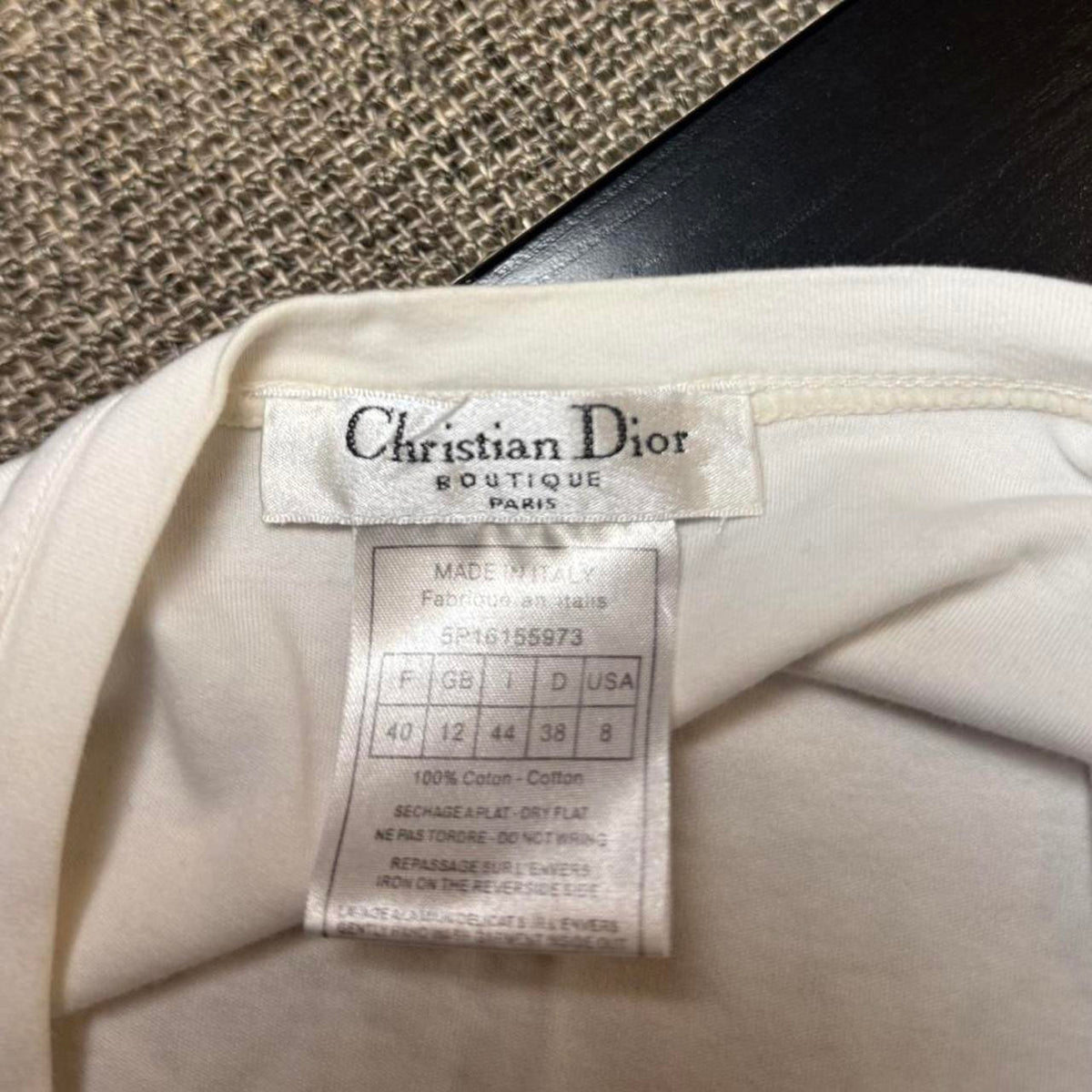 Dior Peace Rainbow Logo T-shirt