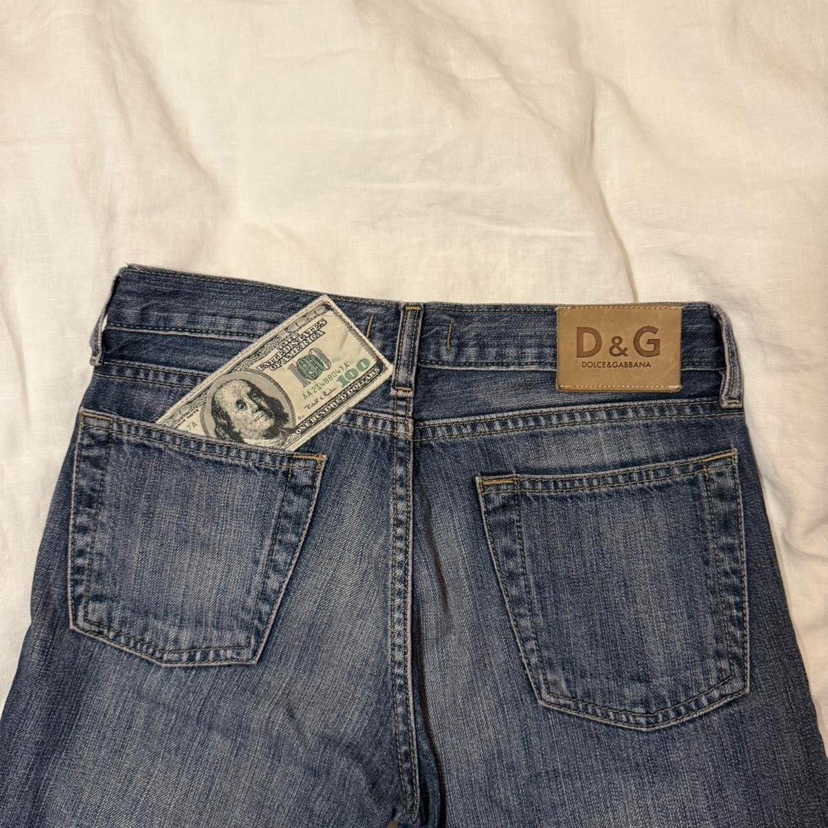 Dolce & Gabbana Dollar Sign Jeans