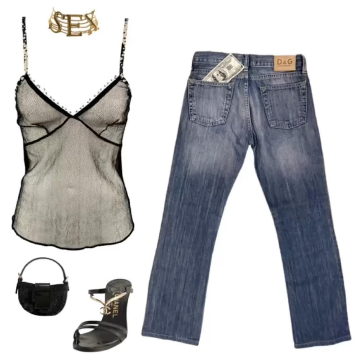 Dolce & Gabbana Dollar Sign Jeans