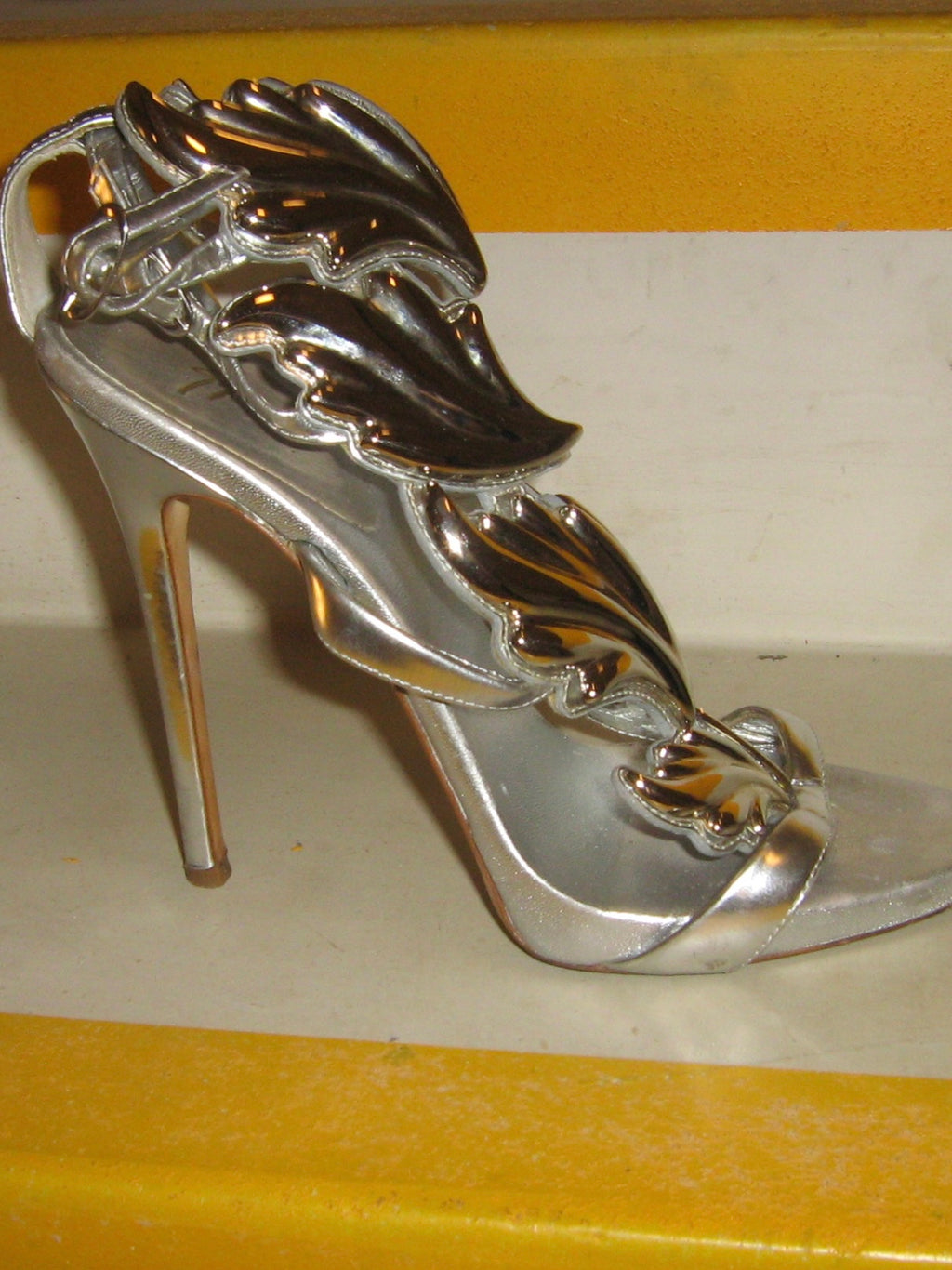 Giuseppe Zanotti Silver Cruel Summer Heels
