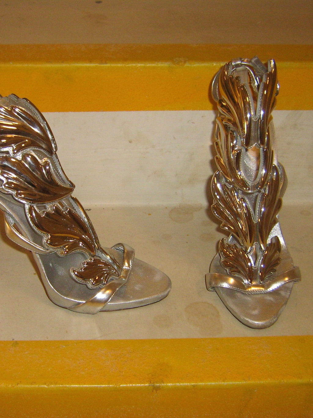 Giuseppe Zanotti Silver Cruel Summer Heels