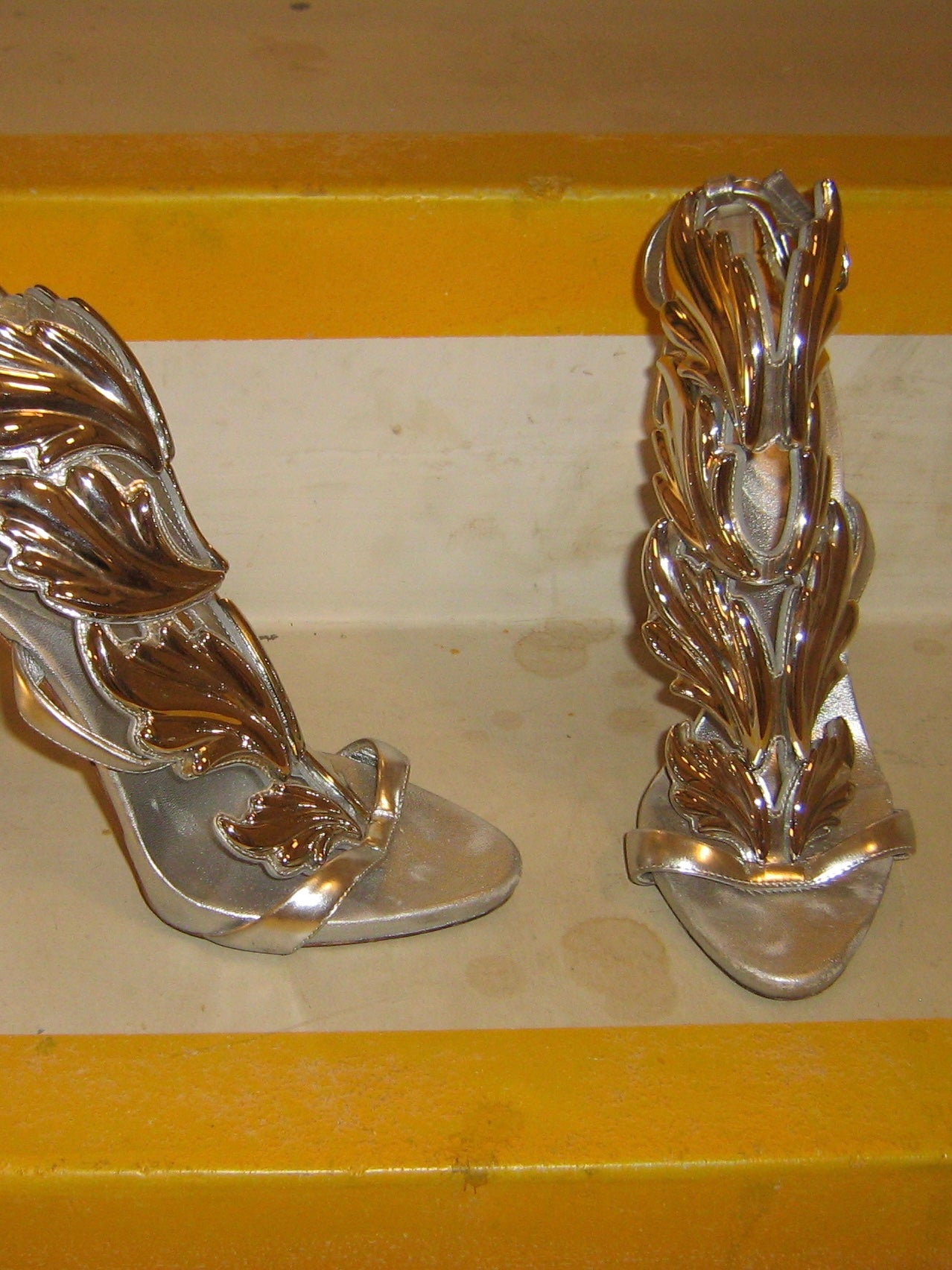 Giuseppe Zanotti Silver Cruel Summer Heels
