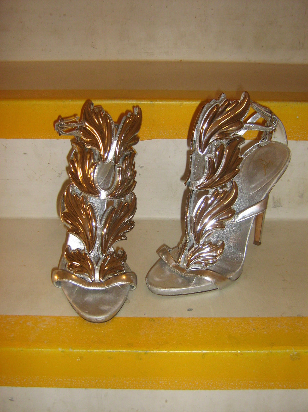 Giuseppe Zanotti Silver Cruel Summer Heels