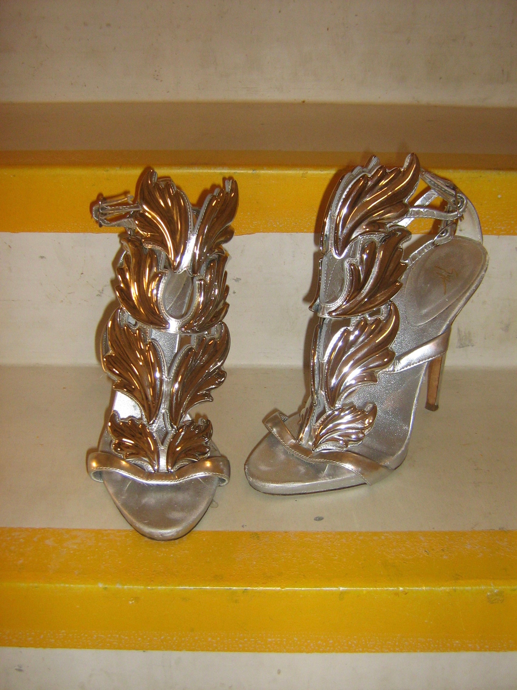 Giuseppe Zanotti Silver Cruel Summer Heels