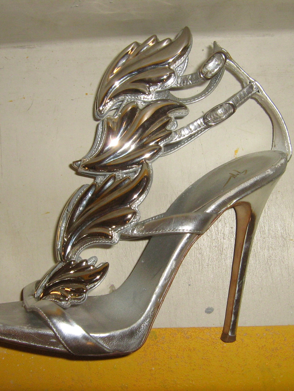 Giuseppe Zanotti Silver Cruel Summer Heels