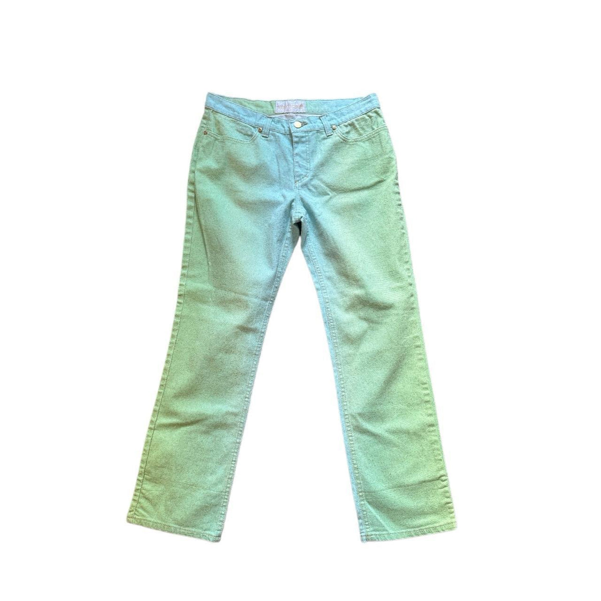 Roberto Cavalli Green and Blue Gradient Jeans