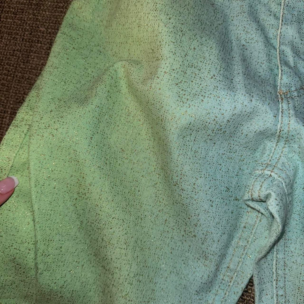 Roberto Cavalli Green and Blue Gradient Jeans