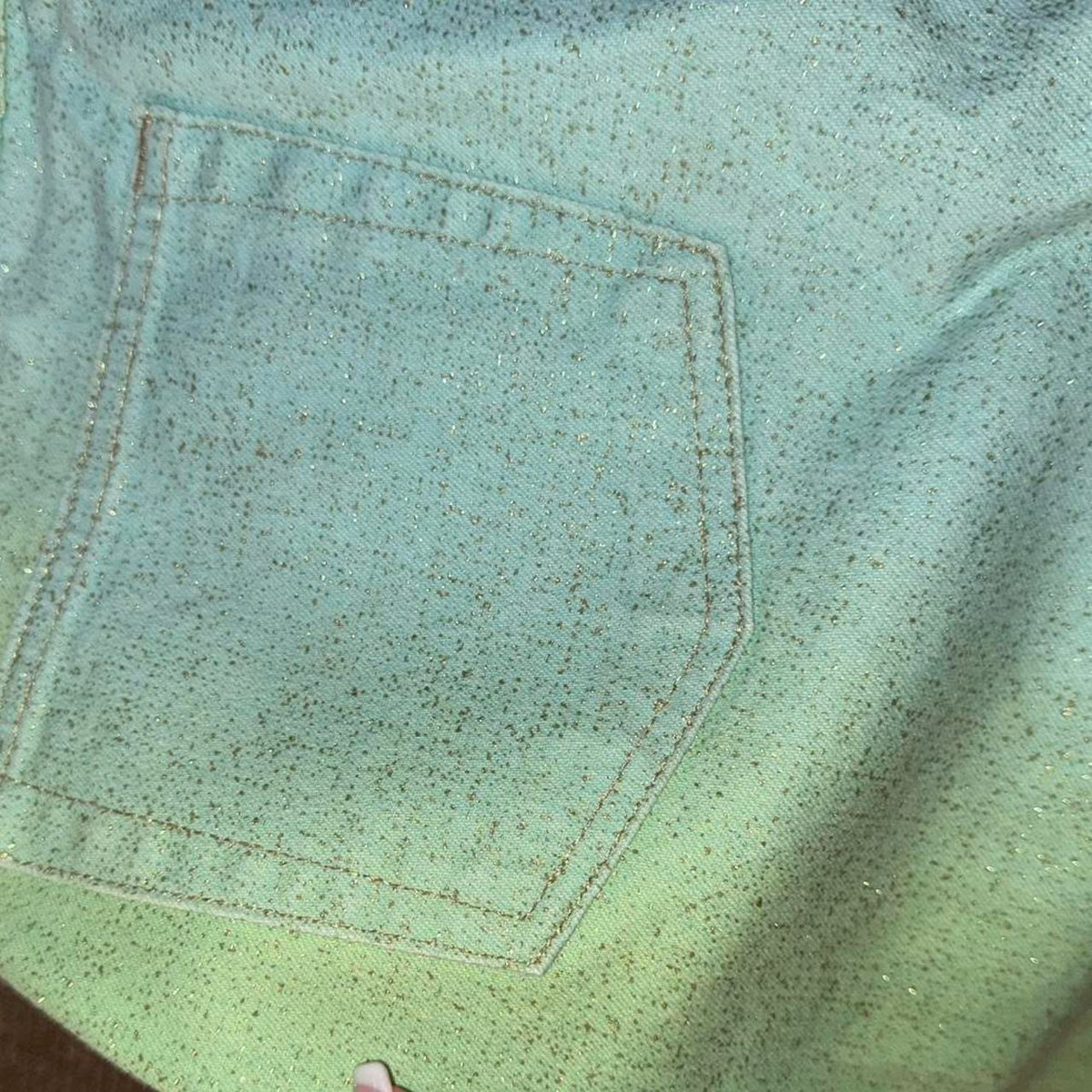 Roberto Cavalli Green and Blue Gradient Jeans