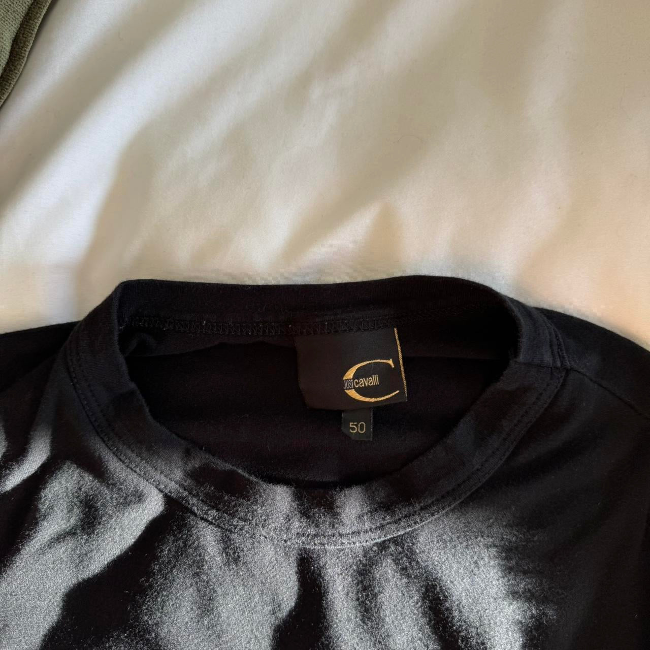 Just Cavalli ‘Just So Sexy’ Slogan T-Shirt in Black