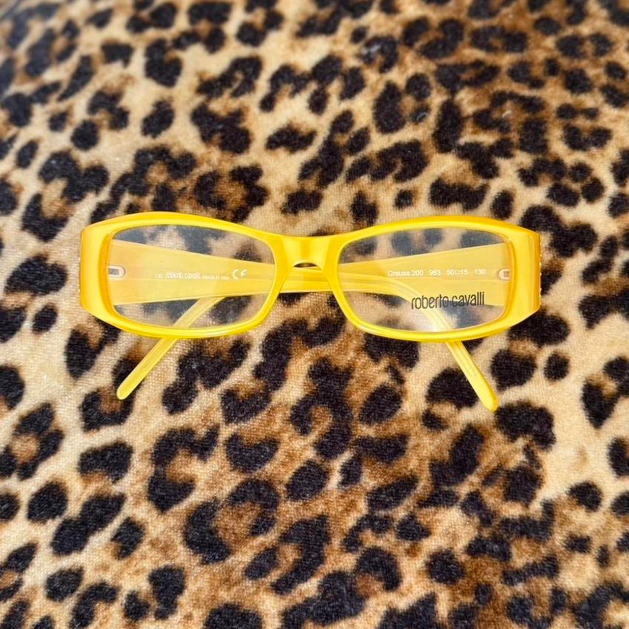 Roberto Cavalli Clear Yellow Fashion Glasses