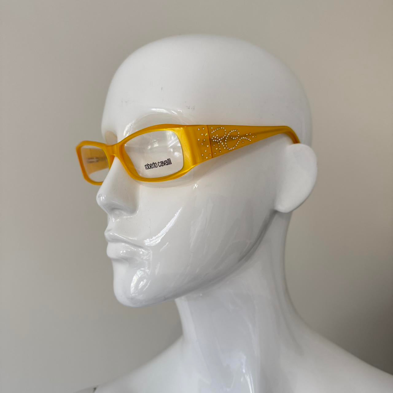 Roberto Cavalli Clear Yellow Fashion Glasses
