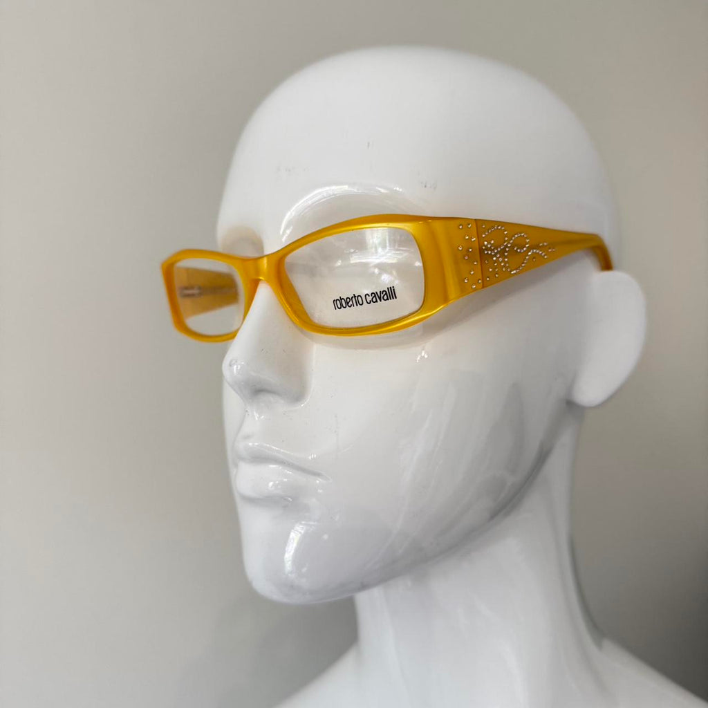 Roberto Cavalli Clear Yellow Fashion Glasses