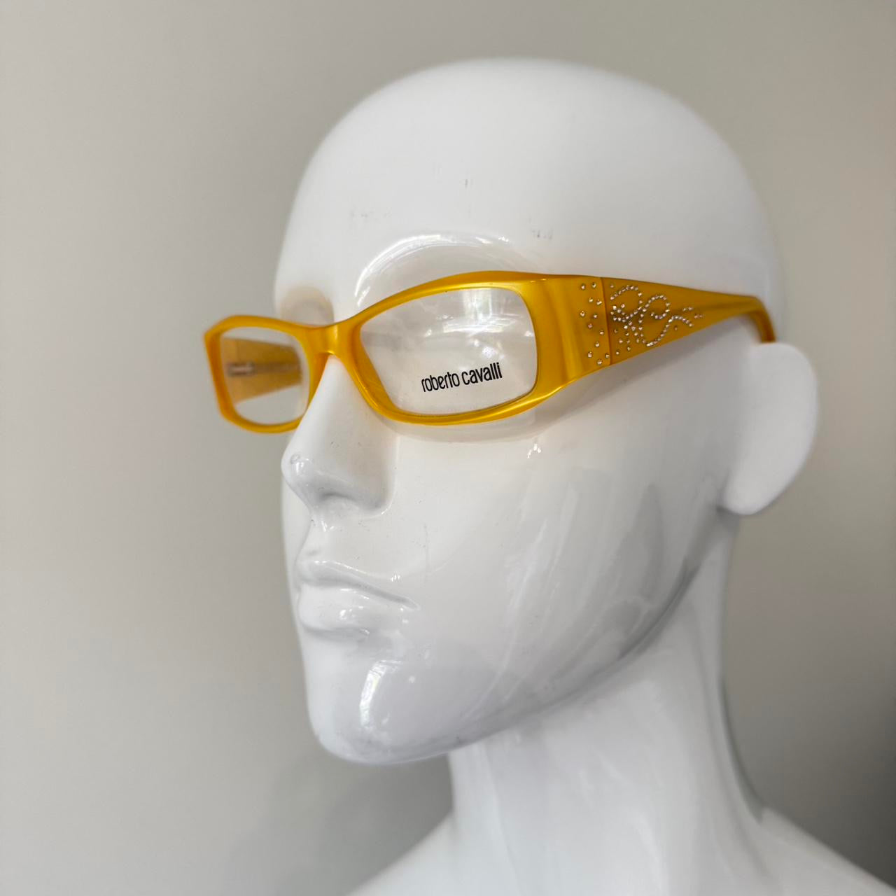 Roberto Cavalli Clear Yellow Fashion Glasses