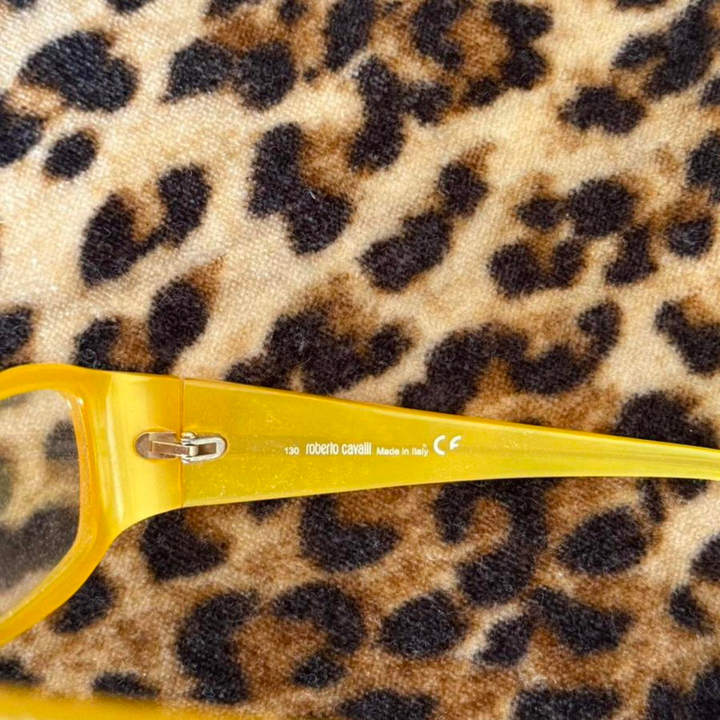 Roberto Cavalli Clear Yellow Fashion Glasses