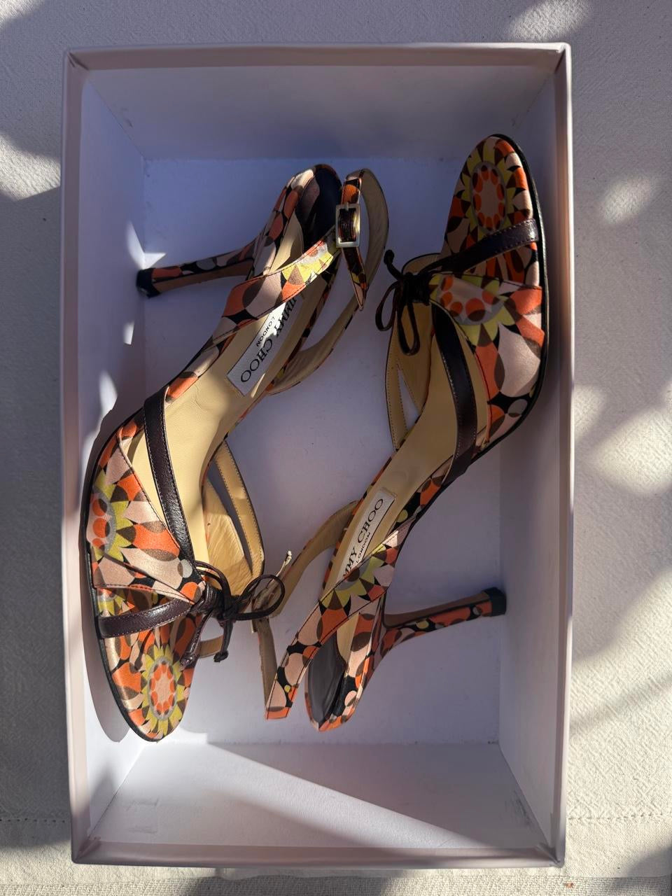 Jimmy Choo Multicoloured Slingback Heels