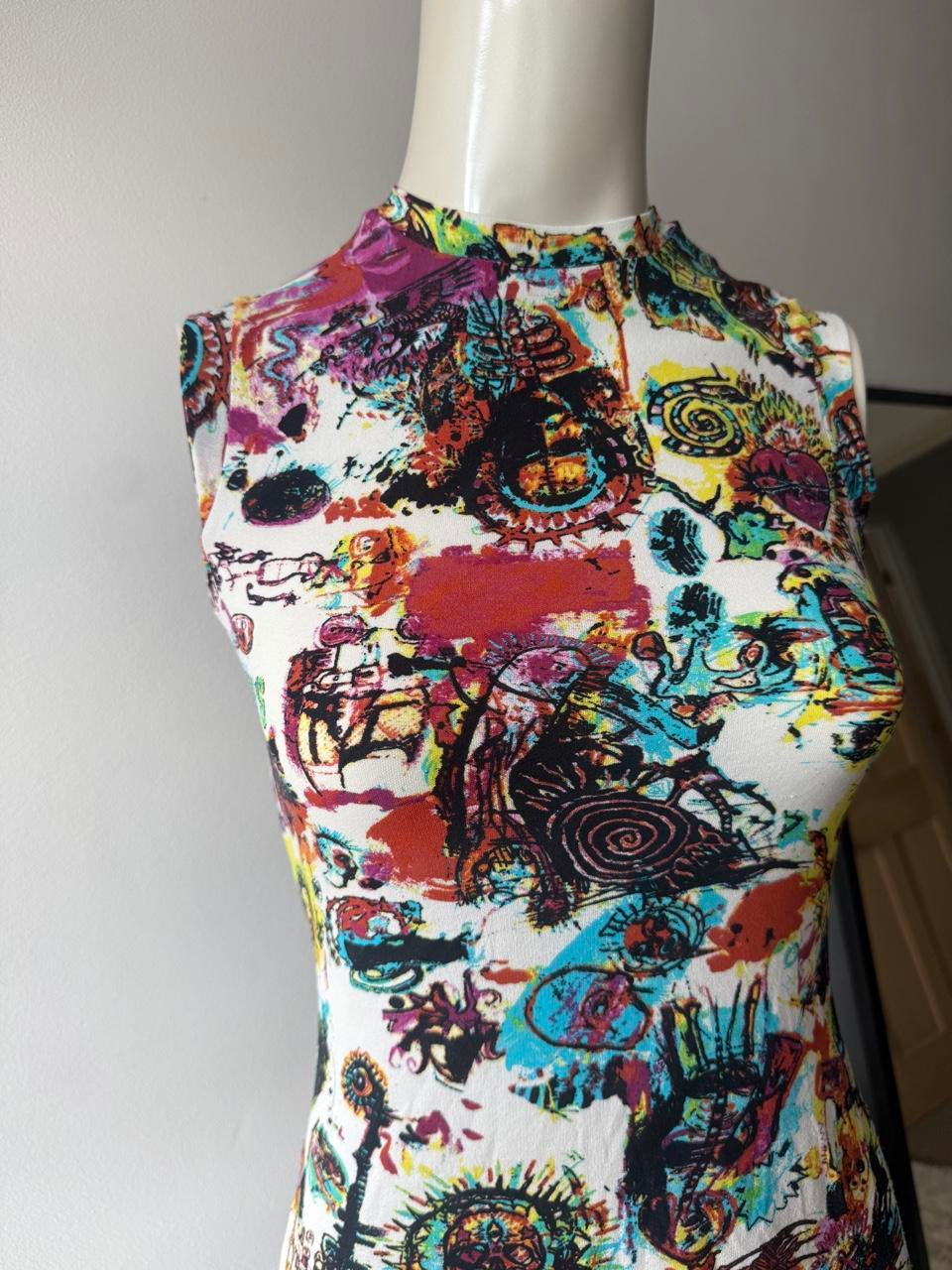 Jean Paul Gaultier Nicki Minaj Basquiat Graffiti Dress