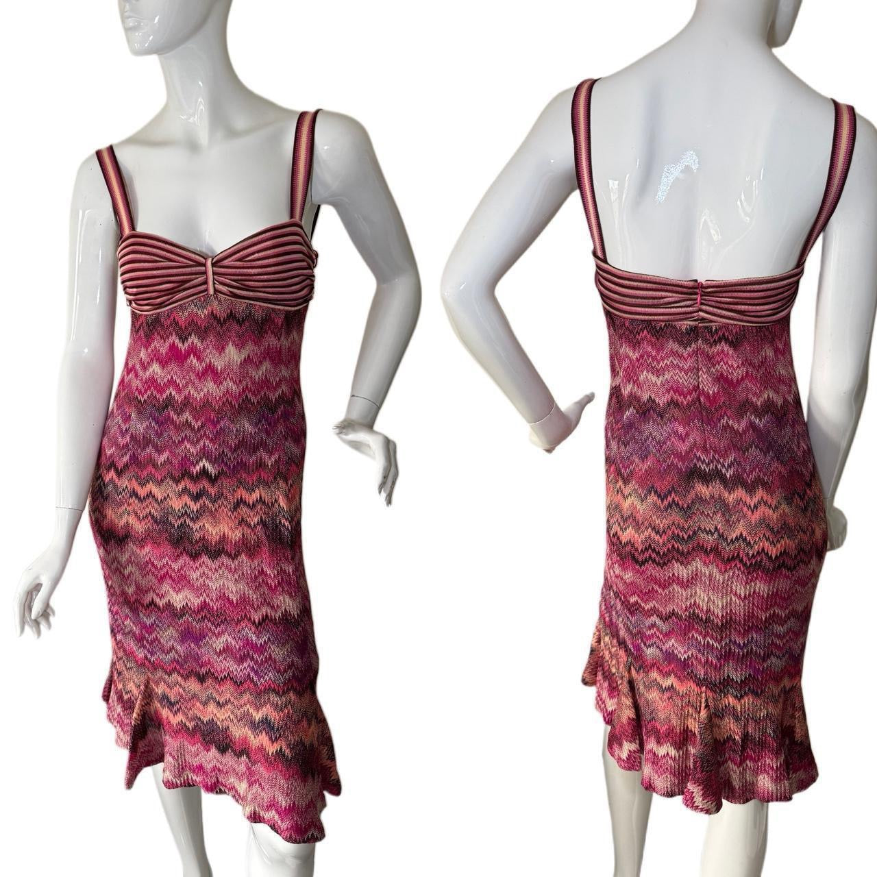 Missoni Pink Knit Midi Dress