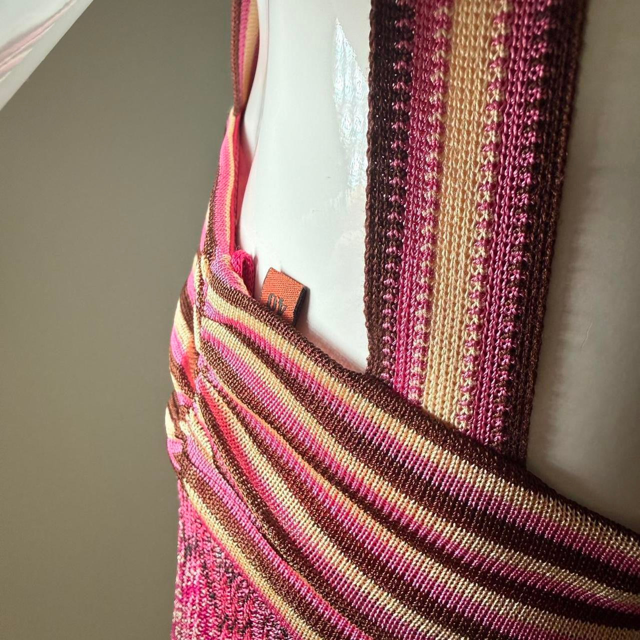Missoni Pink Knit Midi Dress