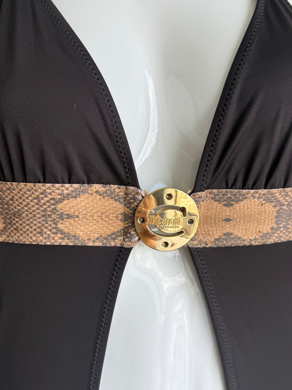 Just Cavalli Black Cutout Swimsuit