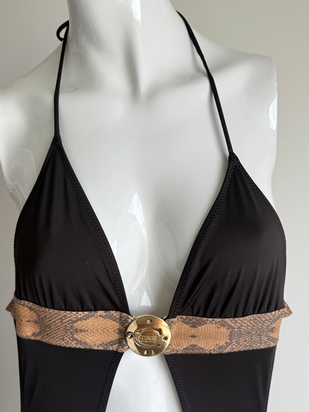 Just Cavalli Black Cutout Swimsuit