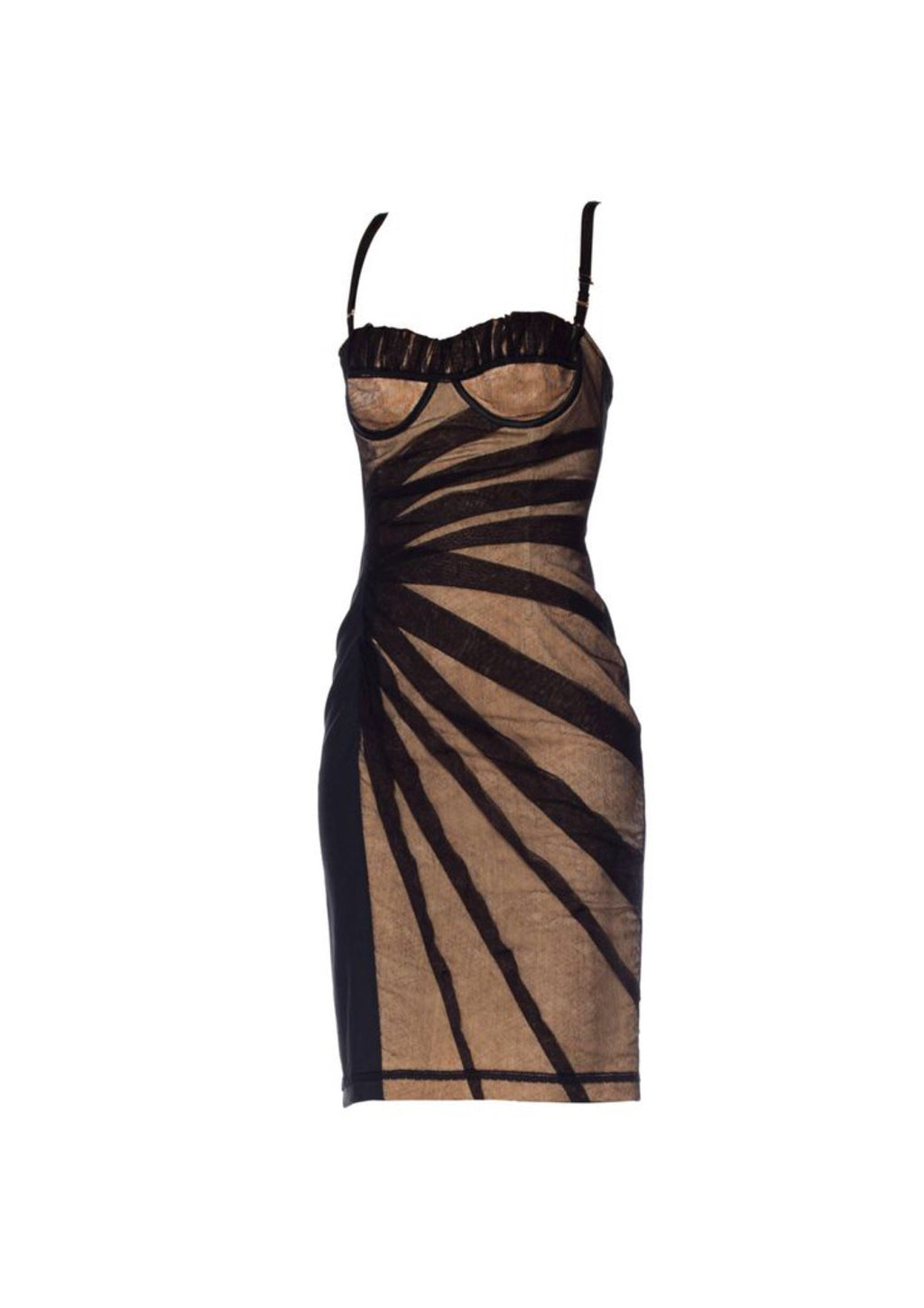 Dolce & Gabbana Tulle Illusion Corset Dress