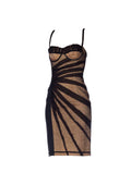 Dolce & Gabbana Tulle Illusion Corset Dress